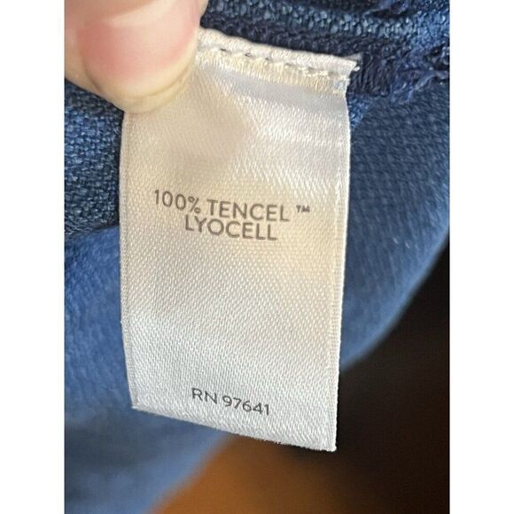 Pure J Jill Indigo Lagenlook Oversized  Dress Womens M Tencel Lyocell.       O - Picture 5 of 6